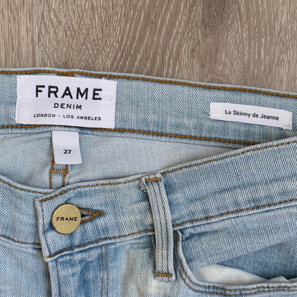 FRAME Le Skinny De Jeanne - Honey Rips - Picture 4 of 9
